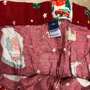 Old Navy Festive Red Pajama Bottoms